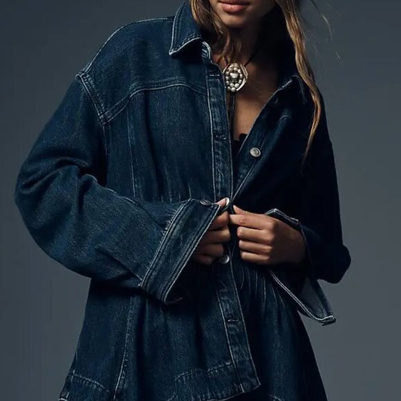 Anthropologie Jackets & Blazers - Anthropologie Pintuck Peplum Jacket